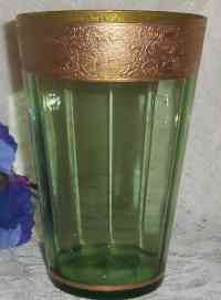 Unknown Paneled Flip  Vase w/ Unknown Etch