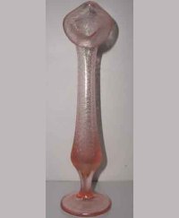 Unknown Pink Crackle Jack-in-Pulpit Vase