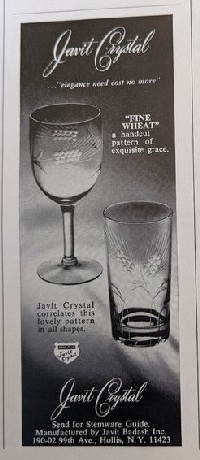 Javit Crystal Fine Wheat Cut Advertisement
