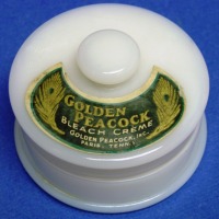 Unknown Golden Peacock Bleach Creme Cosmetic Jar