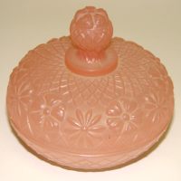 Unknown "Daisies & Lattice" Powder Box
