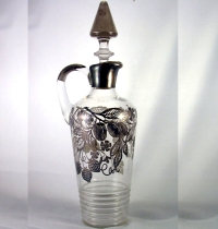 Unknown Decanter w/ Silver Overlay