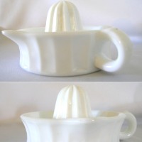 Unknown Milk Glass Reamer