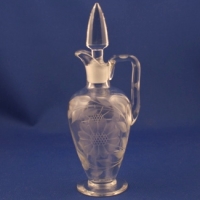 Unknown Cruet w/ Cornflower Cutting