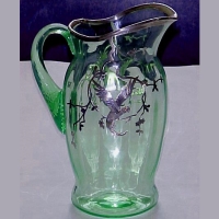 Unknown Pitcher w/ Silver Overlay Parrot