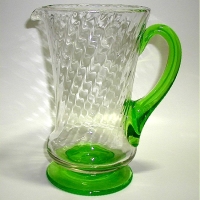 Unknown Footed Spiral Pitcher