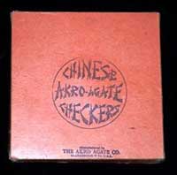 Akro Agate Chinese Checkers Lid