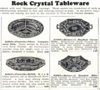 Rock Crystal Tableware by Heisey/Fostoria Catalog Page 1930
