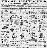 Assorted Glassware Advertisement