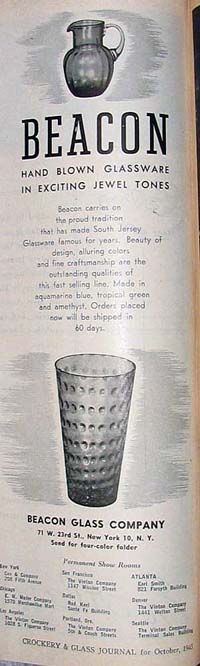Beacon Glass Co. Tumbler Ad