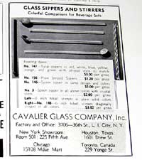 Cavalier Sippers & Stirrers Ad