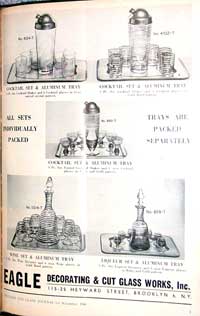 Eagle Decorating & Cut Glass Works Barware Ad