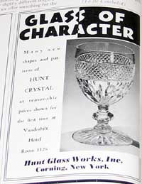 Hunt Glass Ad
