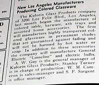 Kulorin Glass Producs Ad
