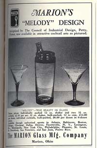 Marion Glass Mfg. Company Ad
