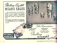 Sterling Handcut Crystal Ad