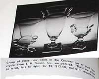 J. H. Venon Inc. Concord Vases Ad