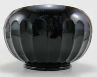 Unknown Fluted Black Bowl