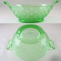 Unknown Basket-Patterned Bowl w/ Handles