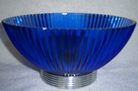 Unknown Amethyst Ribbed Bowl