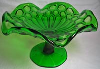 Unknown Compote with Fluted Rim