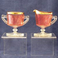 Unknown Diamond Point Cream & Sugar