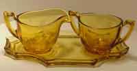 Unknown Cream and Sugar with Tray