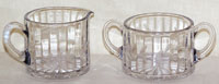 Unknown Panel Optic Sugar and Creamer