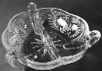 Fostoria Wildflower Etch on Unknown Relish