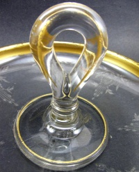 Cambridge  # 158 Center Handle Bowl w/ Etches