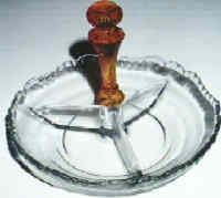Cambridge #3500/ 69 Gadroon 3 Part Candy with Muddler Center Handle