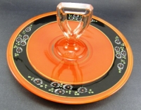 Lancaster #  88  Marguerite Center Handled Server w/ # 96 Decoration