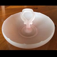New Martinsville #  34 Addie Center Handle Nut Bowl