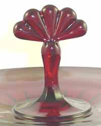 New Martinsville #  44 Teardrop Center Handled Server