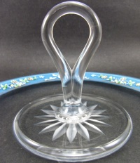 Westmoreland #1800 Center Handle Server w/ Enamel Decoration