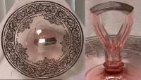 Westmoreland #1849 Center Handled Server w/ Unknown Silver Decoration