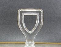 Westmoreland #1849-3 Center Handled Server with Iridized Decoration