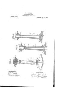 Heisey # 21 Aristocrat Electro-Portable Candlestick Patent 1222676-1 Heisey # 21 Aristocrat Electro-Portable Candlestick Patent 1222676-1