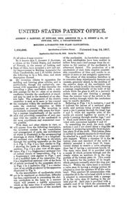 Heisey # 21 Aristocrat Electro-Portable Candlestick Patent 1236606-3 Heisey # 21 Aristocrat Electro-Portable Candlestick Patent 1236606-3