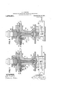 Heisey #  21 Aristocrat Electro-Portable Candlestick Patent 1272861-1