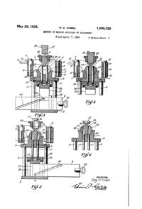 Heisey # 19 Flower Frog Patent 1960729-2 Heisey # 19 Flower Frog Patent 1960729-2