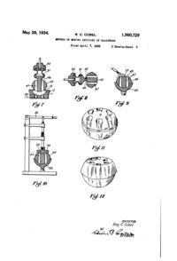 Heisey # 19 Flower Frog Patent 1960729-3 Heisey # 19 Flower Frog Patent 1960729-3