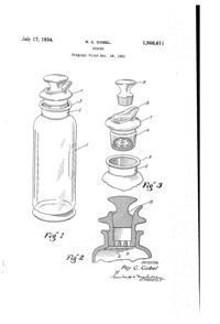 Heisey #4225 Cobel Cocktail Shaker Patent 1966611-1 Heisey #4225 Cobel Cocktail Shaker Patent 1966611-1