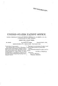 Heisey # 352 Flat Panel Spooner Design Patent D 39432-2
