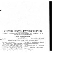 Heisey # 21 Aristocrat Electro-Portable Candlestick Design Patent D 46319-2 Heisey # 21 Aristocrat Electro-Portable Candlestick Design Patent D 46319-2