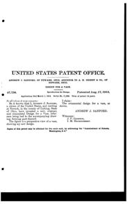 Heisey # 473 Basket Design Patent D 47738-2