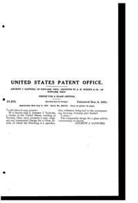 Heisey #1183 Revere Candy Jar Design Patent D 57275-2