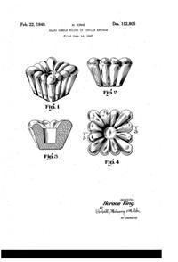 Heisey #1503 Crystolite Candlestick Design Patent D152805-1
