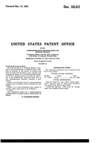Heisey #1519 Waverly Divided Dressing Bowl Design Patent D162412-2