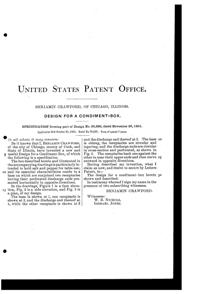 Crawford Conjoined Shakers Design Patent D 35320-2